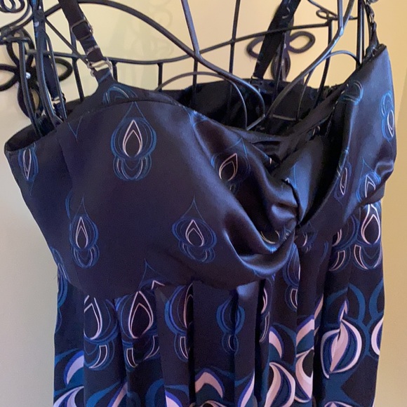 Ted Baker Graphic Silk Spaghetti Strap Dress - Picture 5 of 16
